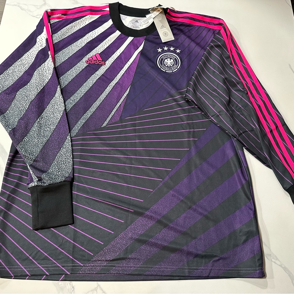 Deutscher Fussball-Bund German Men’s Adidas Long Sleeve Retails For $110
